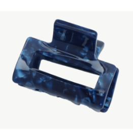 21Jewelz Mini haarklem - blauw marmer