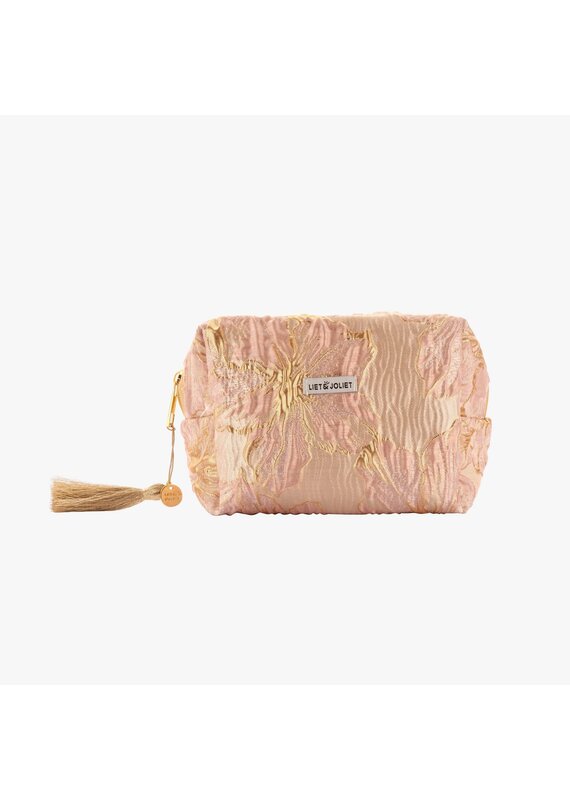 Liet & Joliet Liet & Joliet | Kleine toilettas - roze/goud