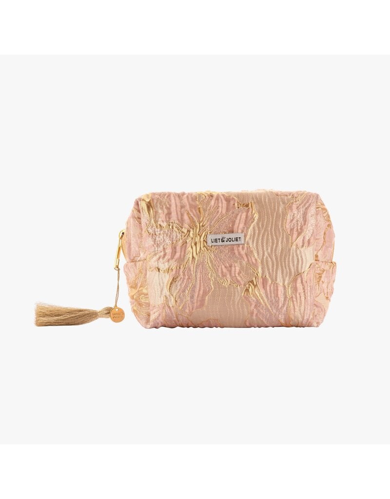 Liet & Joliet Liet & Joliet | Kleine toilettas - roze/goud