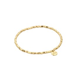 Biba Armbandje met kleine schijfjes - goud