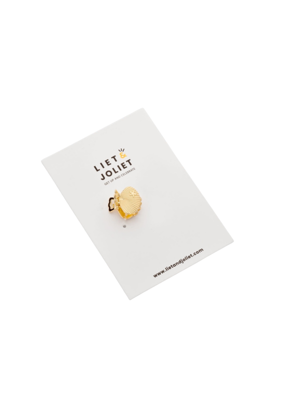 Liet & Joliet Liet & Joliet | Mini haarklem schelp - goud