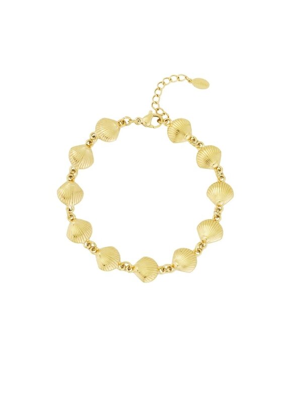 21Jewelz Armbandje met schelpjes - goud