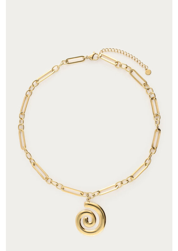 My Jewellery My Jewellery | Sunrocks platte schelp schakel ketting - goud