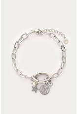 My Jewellery My Jewellery | Armband met bedels & parel - zilver