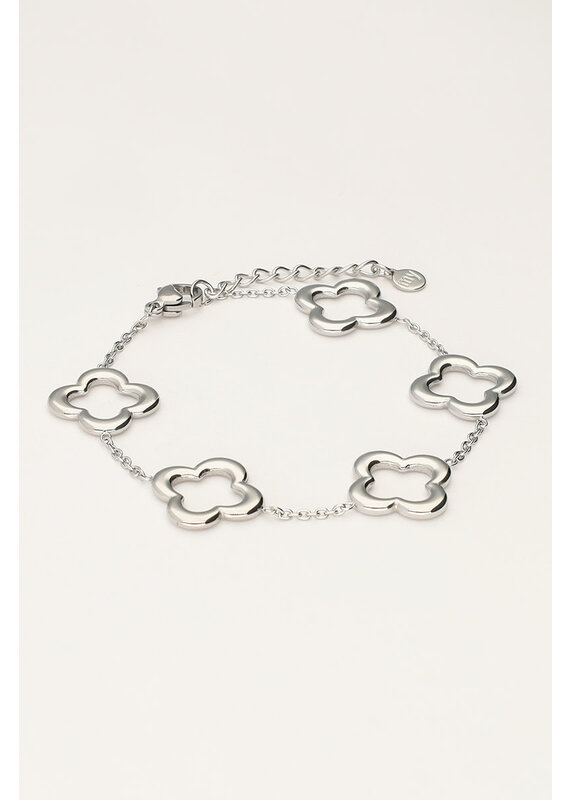 My Jewellery My Jewellery | Armband met vijf klavers - zilver