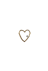 21Jewelz Broche met hart en parel - goud