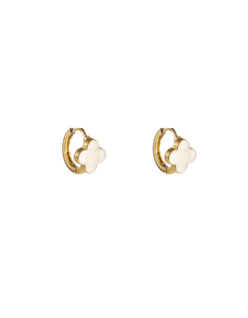 Go Dutch Label D&E | Pearly Clover Hoop - goud
