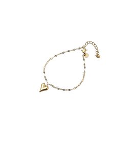 Go Dutch Label D&E | Hollow Heart Bracelet - goud