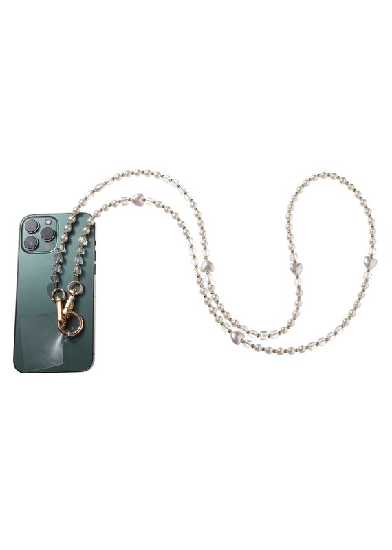 Go Dutch Label D&E | Long Pearly Chain - White