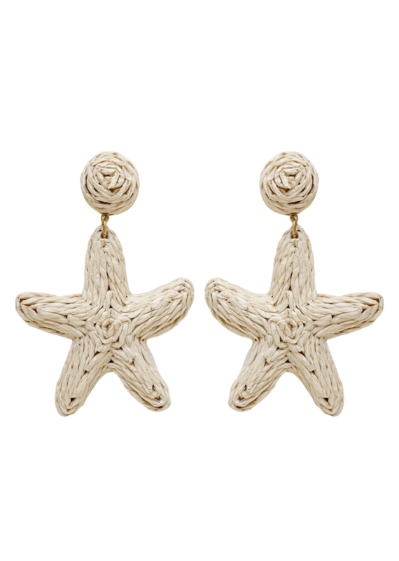 21Jewelz Rotan zeester oorbellen