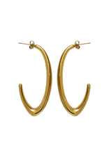 21Jewelz Lange statement oorbellen - goud