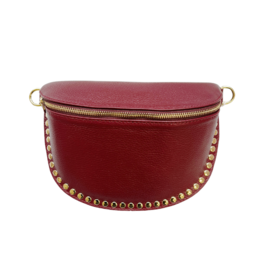 21Jewelz Crossbody tas met gouden studs - bordeaux