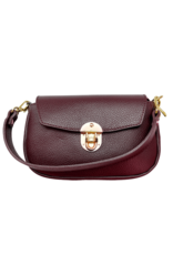 21Jewelz Tasje met gouden draaisluiting - burgundy