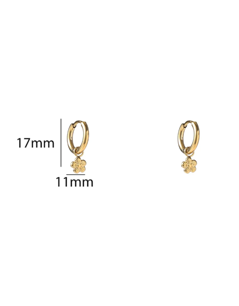 Go Dutch Label D&E - Simple flower hoop - goud