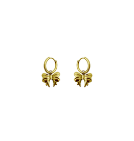 Go Dutch Label D&E - Bow hoops - goud