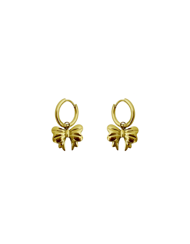 Go Dutch Label D&E - Bow hoops - goud