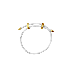 21Jewelz Schuifarmbandje - wit/lichtgrijs