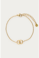 My Jewellery My Jewellery | Minimalistische armband dubbele cirkel - goud