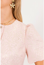 21Jewelz Pofmouw top met structuur - roze
