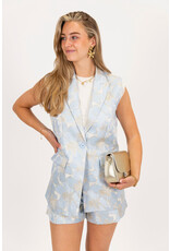 21Jewelz Bloemen gilet - blauw