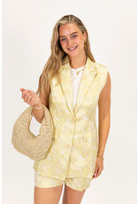 21Jewelz Bloemen gilet - geel