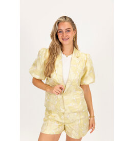 21Jewelz Bloemen blazer - geel