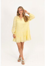 21Jewelz Jurkje met ruffles en open details - geel
