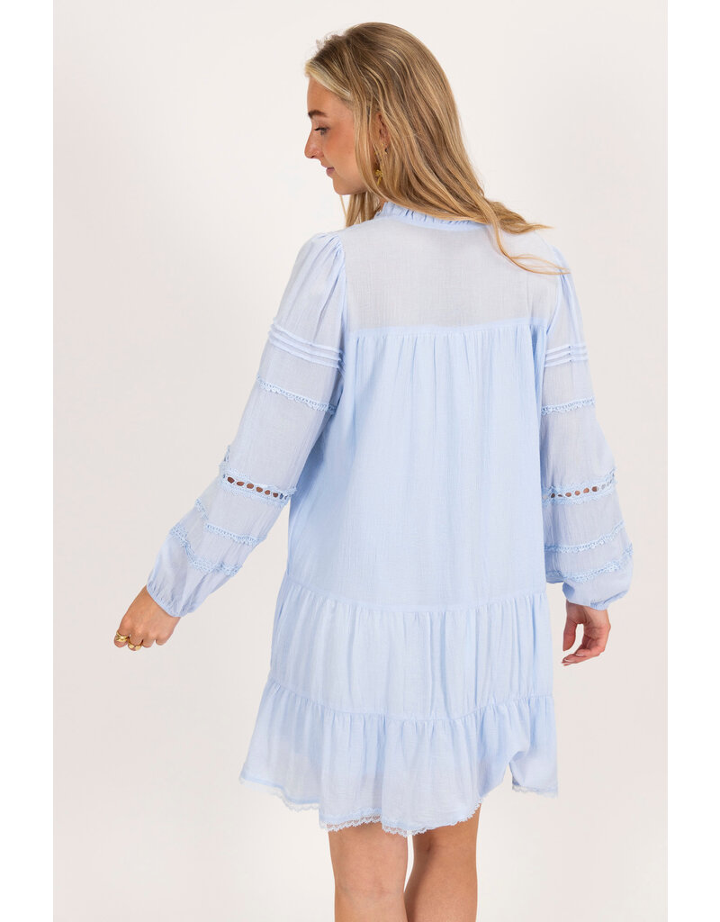 21Jewelz Jurkje met ruffles en open details - blauw