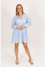 21Jewelz Jurkje met ruffles en open details - blauw