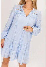 21Jewelz Jurkje met ruffles en open details - blauw