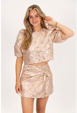 21Jewelz Jacquard rokje met strik - roze