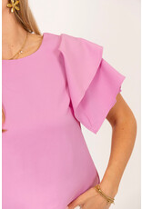 21Jewelz Top met open rug & strikje - roze