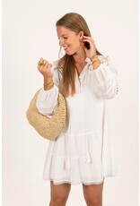 21Jewelz Jurkje met ruffles en open details - wit