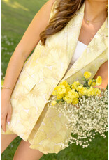 21Jewelz Bloemen gilet - geel