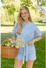 21Jewelz Denim playsuit met ceintuur