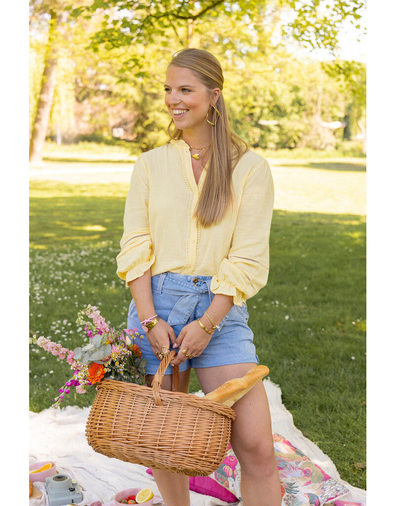 21Jewelz Mousseline blouse - geel