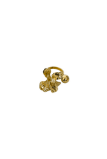 21Jewelz Ring met bloem en bolletje - goud