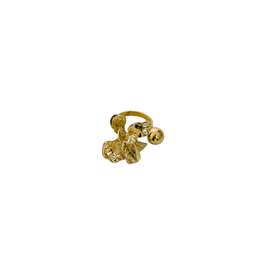 21Jewelz Ring met bloem en bolletje - goud