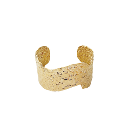 21Jewelz Bold statement bangle met structuur - goud