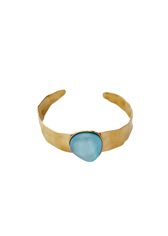 21Jewelz Statement armband met blauwe steen