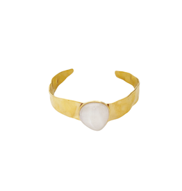 21Jewelz Statement armband met witte steen