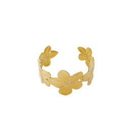 21Jewelz Statement armband met gouden bloemen