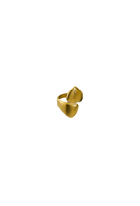 Dubbele statement ring met structuur