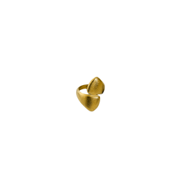 Dubbele statement ring met structuur