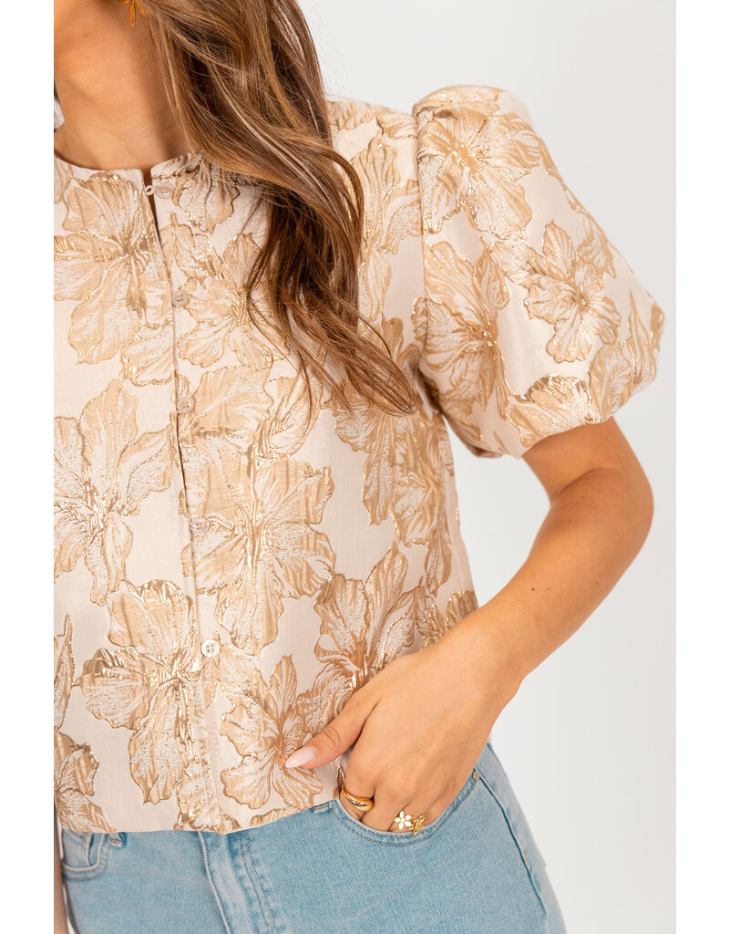 21Jewelz Pofmouw top - goud