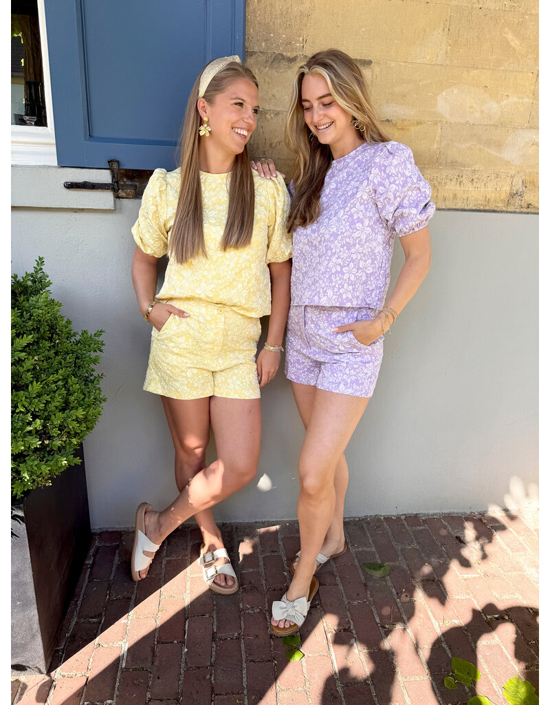 21Jewelz Short met bloemenpatroon - lila