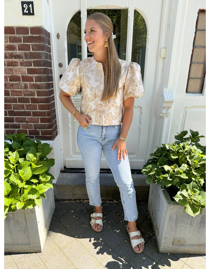 21Jewelz Pofmouw top - goud