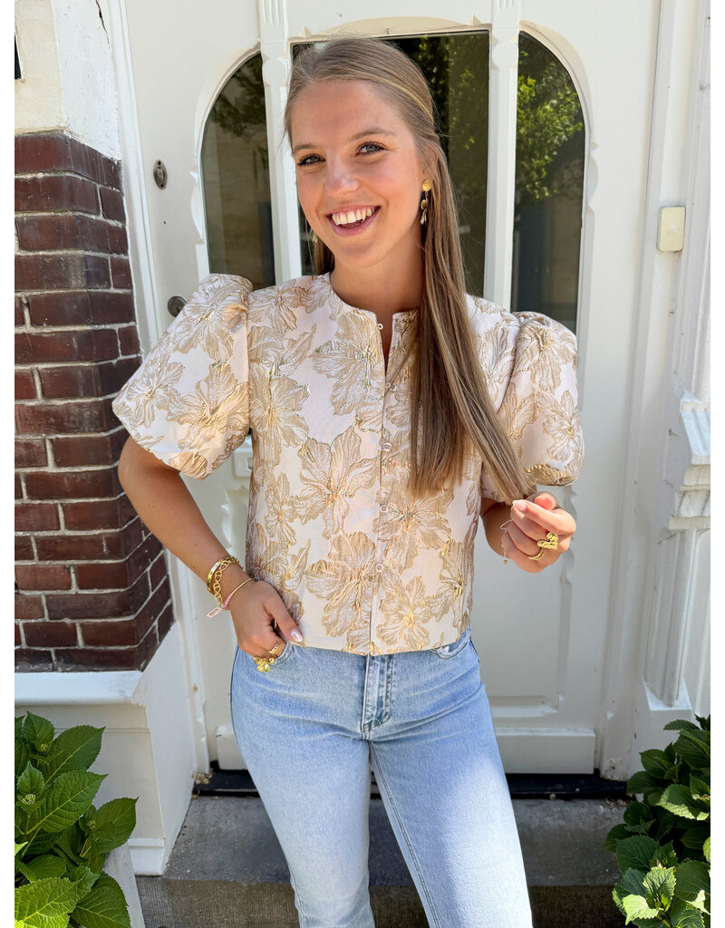 21Jewelz Pofmouw top - goud