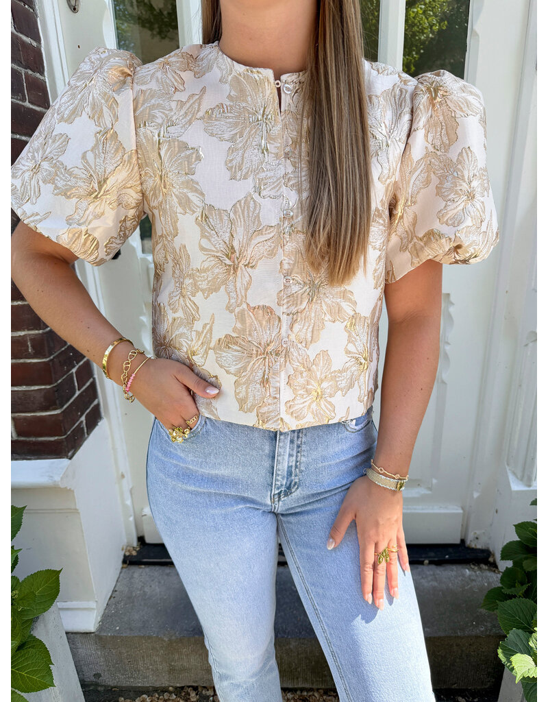 21Jewelz Pofmouw top - goud