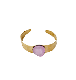 21Jewelz Statement armband met roze steen